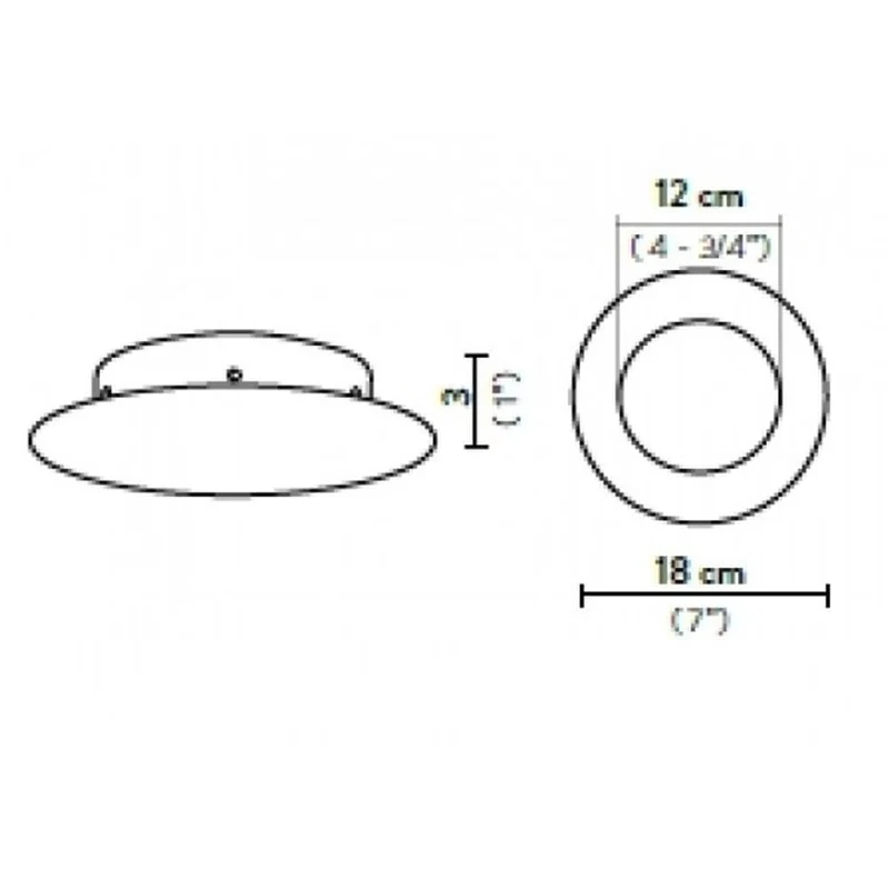 Slamp Nuvem Canopy Baldachin für 6 Anschlüsse Weiß