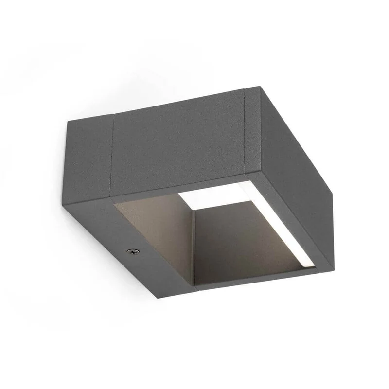 LED Außenwandleuchte ALP 6W 3000K IP54 Dunkelgrau
