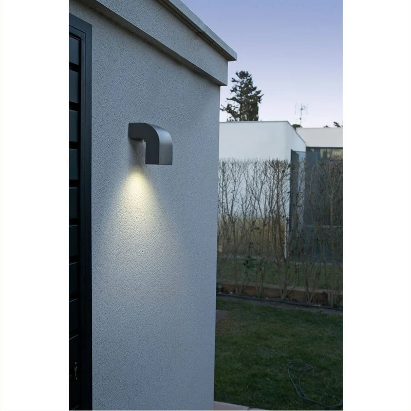 Außenwandlampe KLAMP IP44 Dunkelgrau