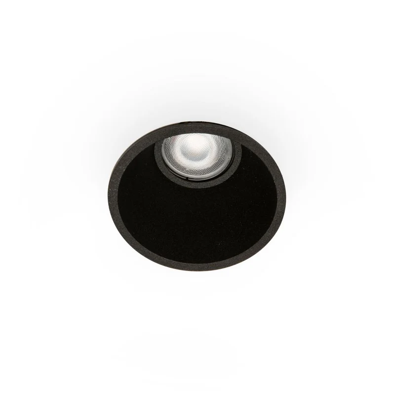 Downlight Fresh IP44 GU10 230V Schwarz rückversetzt