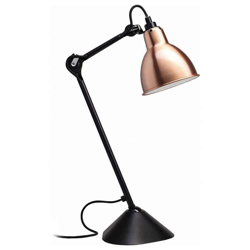 DCWéditions Gras N°205 Tischlampe mit Schirm schwenkbar