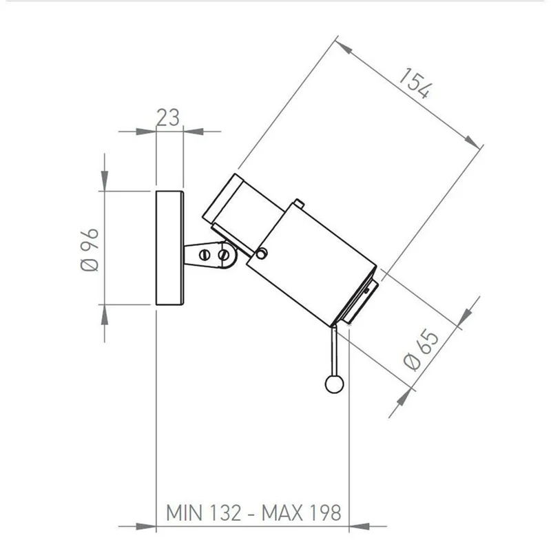 DCWéditions Biny Spot Wandleuchte verstellbar