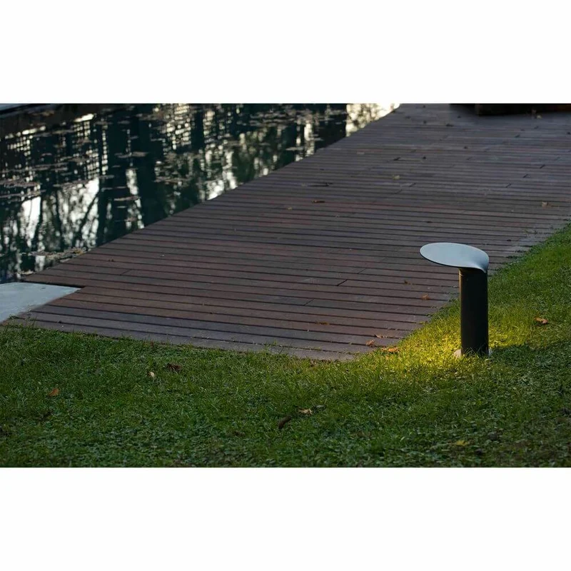 LED Wegeleuchte Lotus 35cm 18W 3000K IP65 Dunkelgrau