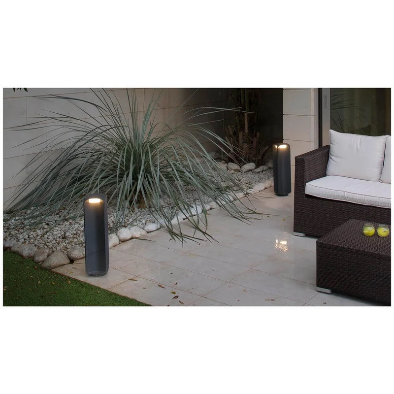 LED Sockellampe BU-OH 56cm IP65 Dunkelgrau