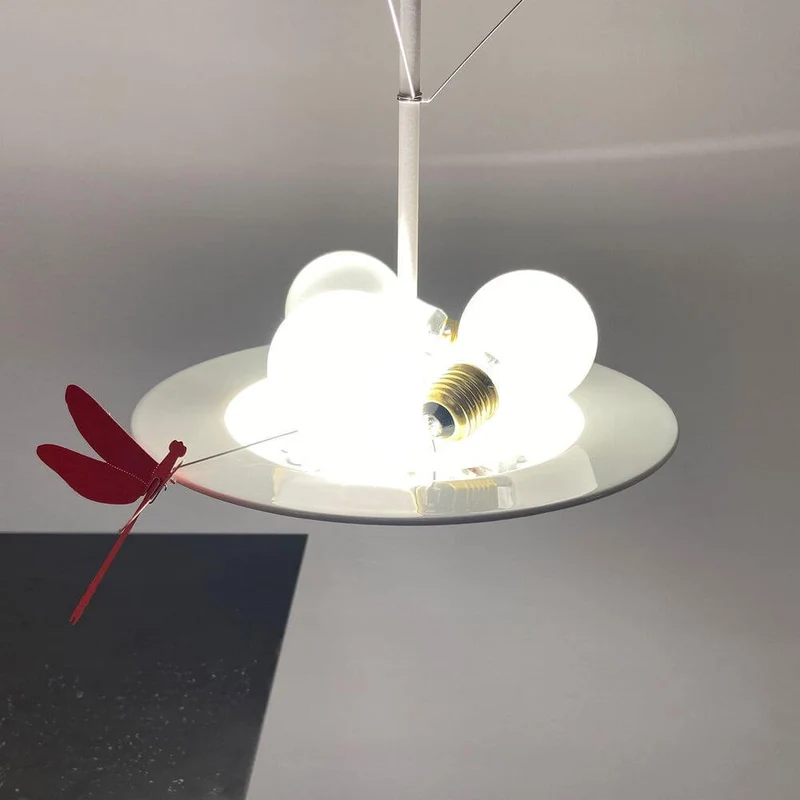 Ingo Maurer LED Pendellampe La Festa delle Farfalle weiß