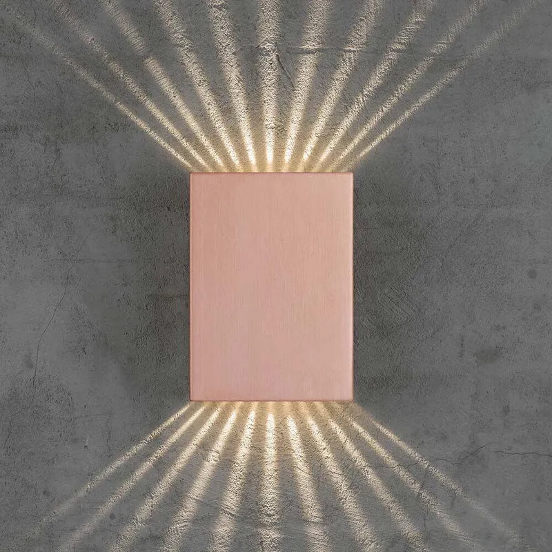 Fold 10 LED Außen-Wandleuchte IP54 Kupfer