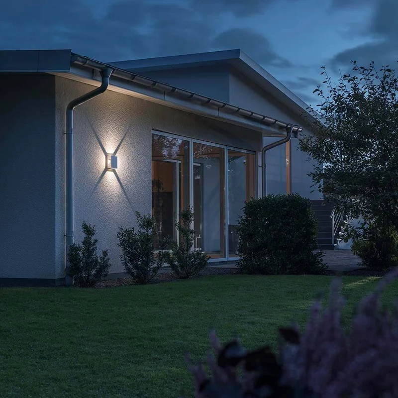 Cremona LED Außen-Wandleuchte 4er-Lichtstrahl einstellbar Weiß