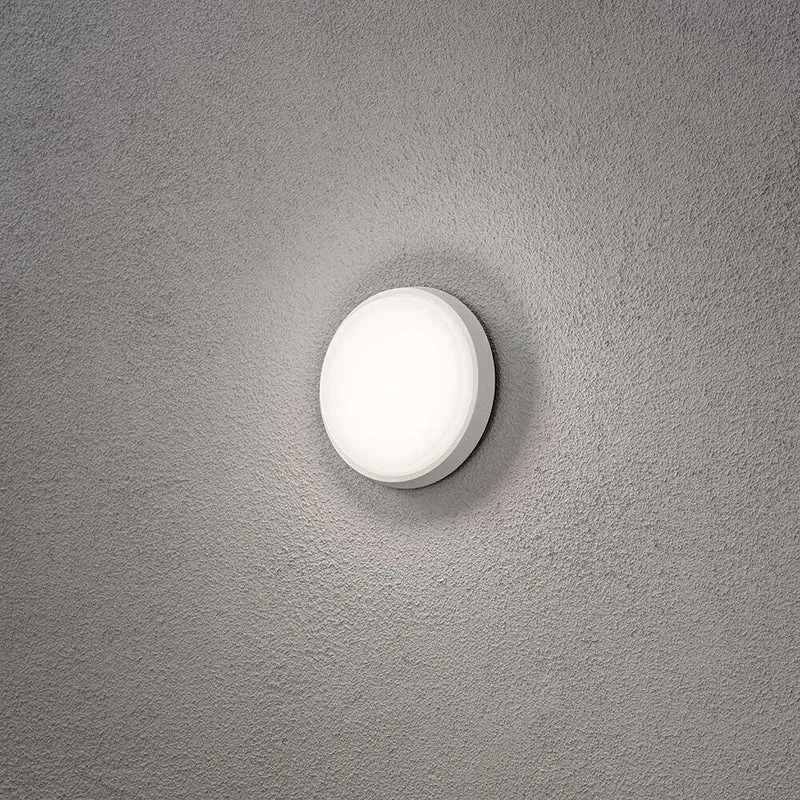 Cesena LED Außen Wand- & Deckenleuchte Rund Weiß