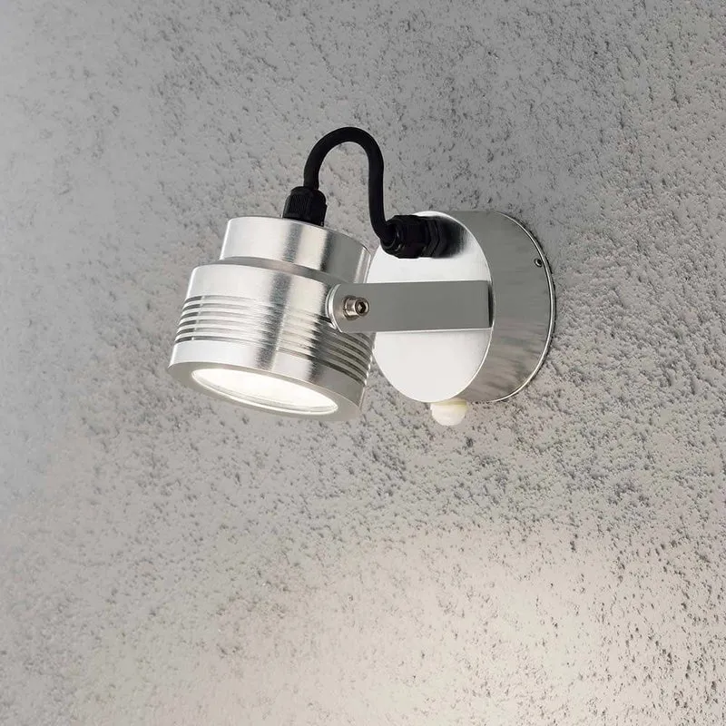 Monza Sensor LED Außen-Wandstrahler schwenkbar Alu