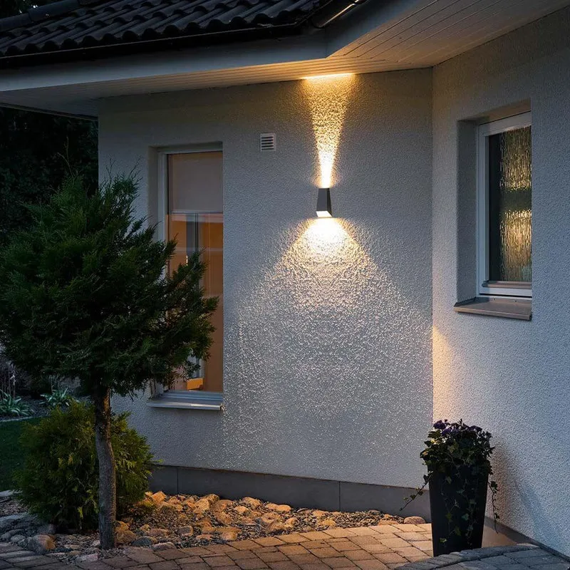 Imola LED Außenwandleuchte mit doppeltem Lichtkegel Anthrazit