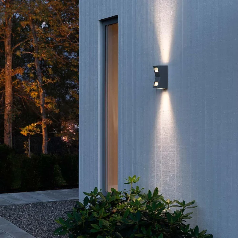 Potenza Außen-Wandlampe Up & Down Anthrazit IP54