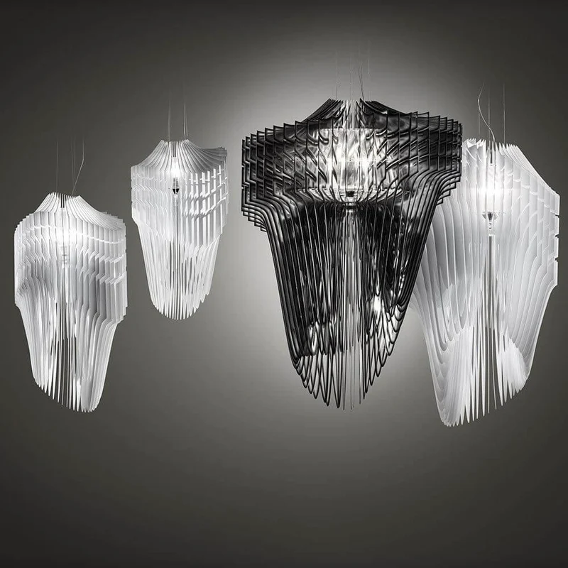 Slamp Hängeleuchte Aria Schwarz, Transparent