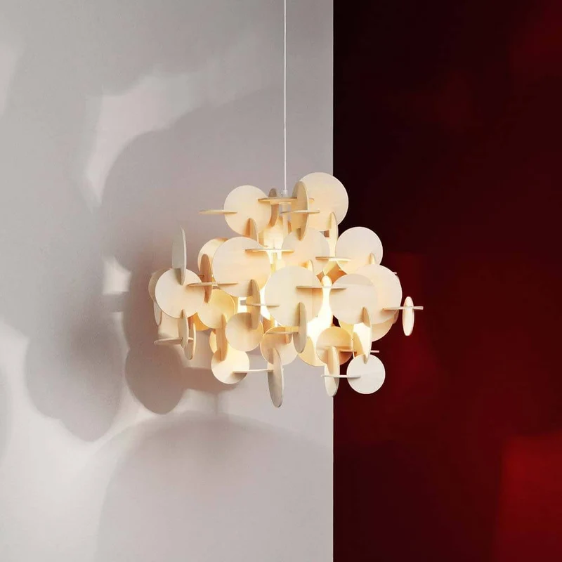 Holz-Pendelleuchte Bau S 44cm