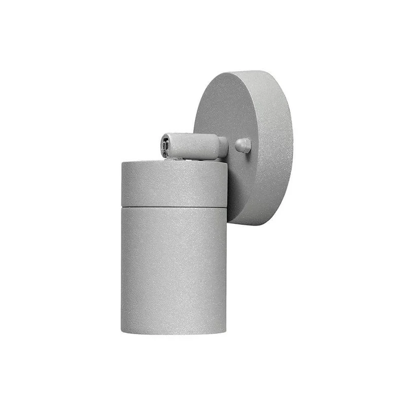 Modena Energiespar Wandspot schwenkbar Grau, klares Glas