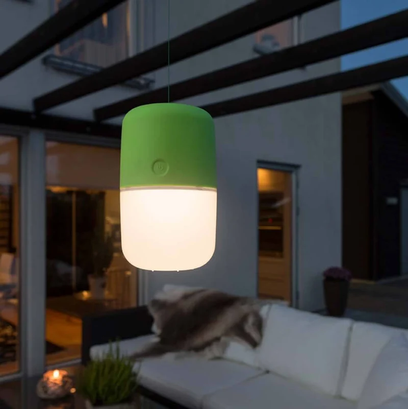 Assisi Solar LED Leuchte zum Hängen oder Hinstellen Grün