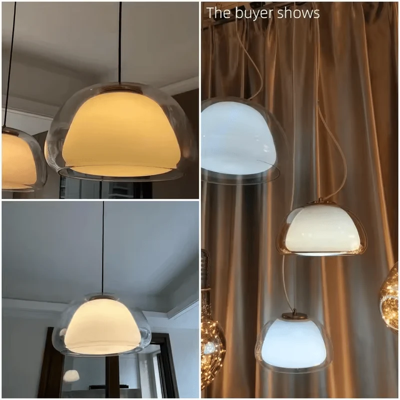 Luminaire Suspension Triple Crème