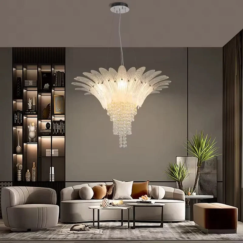 Lustre Suspension Art Deco Blanc