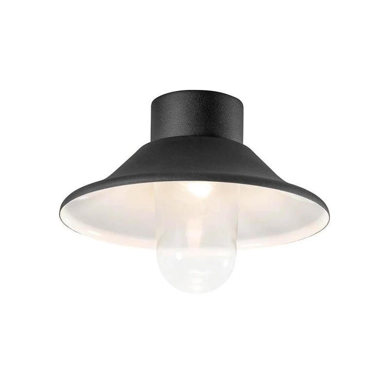 Vega LED Deckenleuchte 700lm 3000K Schwarz, klares Glas