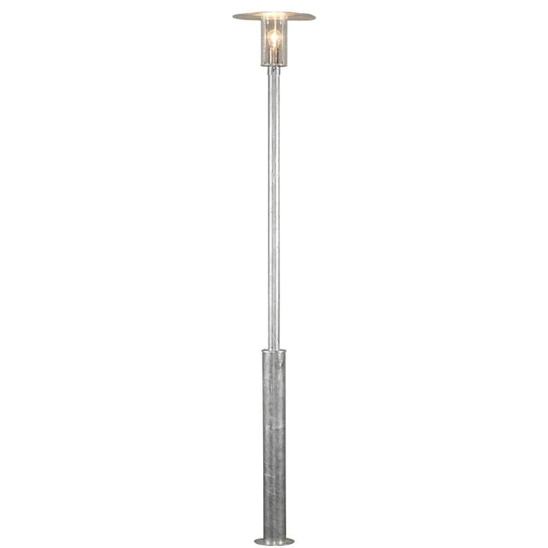 Mode Mastleuchte 220cm galvanisierter Stahl, klares Polycarbonat Glas