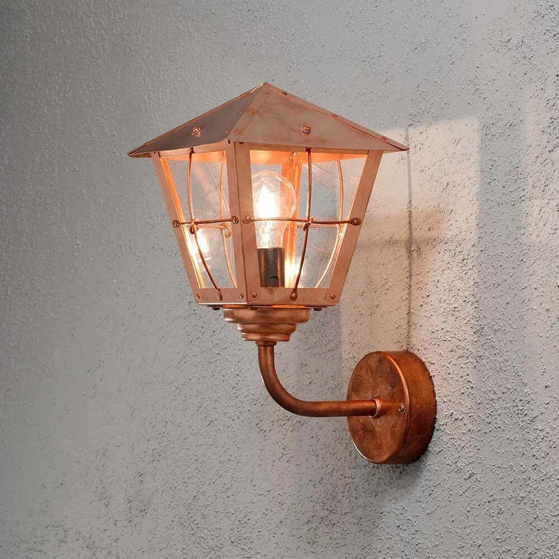 Fenix Acrylglas Außen-Wandlampe Kupfer
