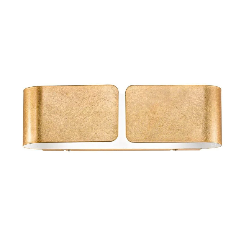 Clip Wandleuchte Up&Down 44cm Blattgold
