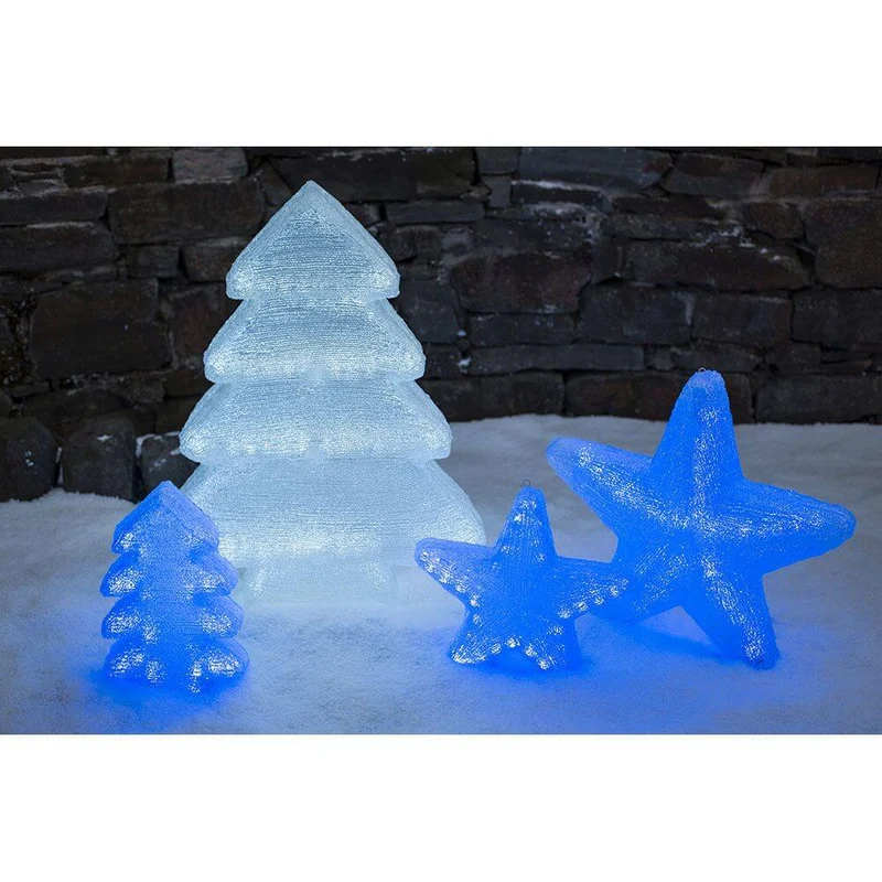 LED Acryl Tannenbaum mit 6 Farbwechselfunktionen 42 RGB Dioden 12V IP44