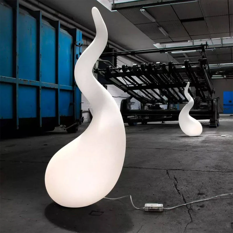 Alien M Stehleuchte 65cm Liquid-Light Weiß