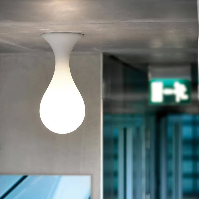 Drop-1S Deckenlampe 40cm Liquid-Light Weiß