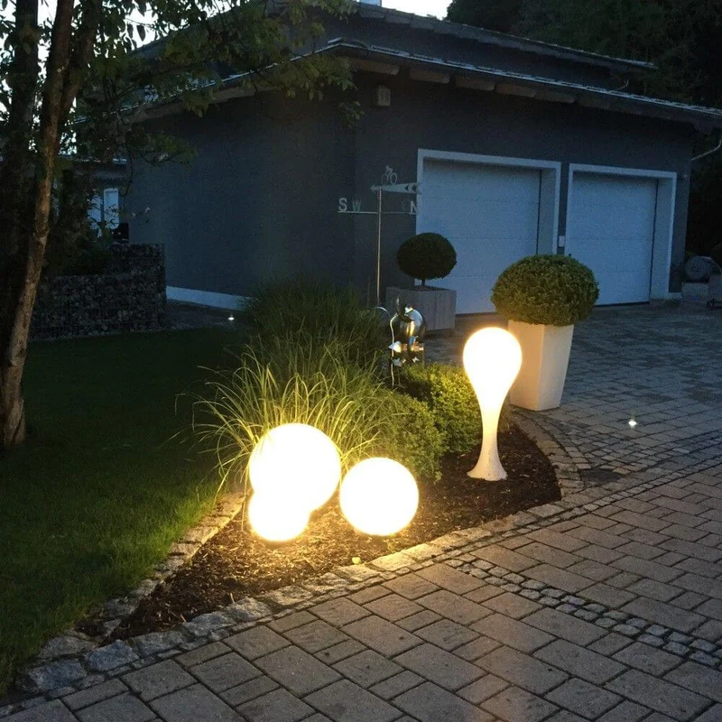 Drop-4L Outdoor Stehleuchte 100cm IP44 Liquid-Light Weiß