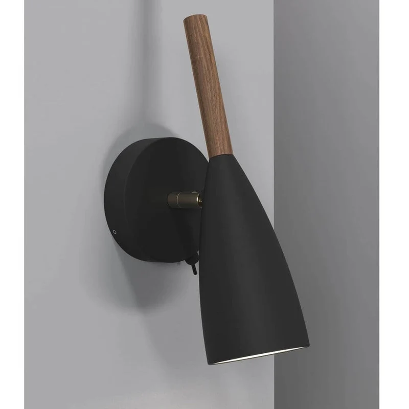 Pure Wandleuchte Schwarz