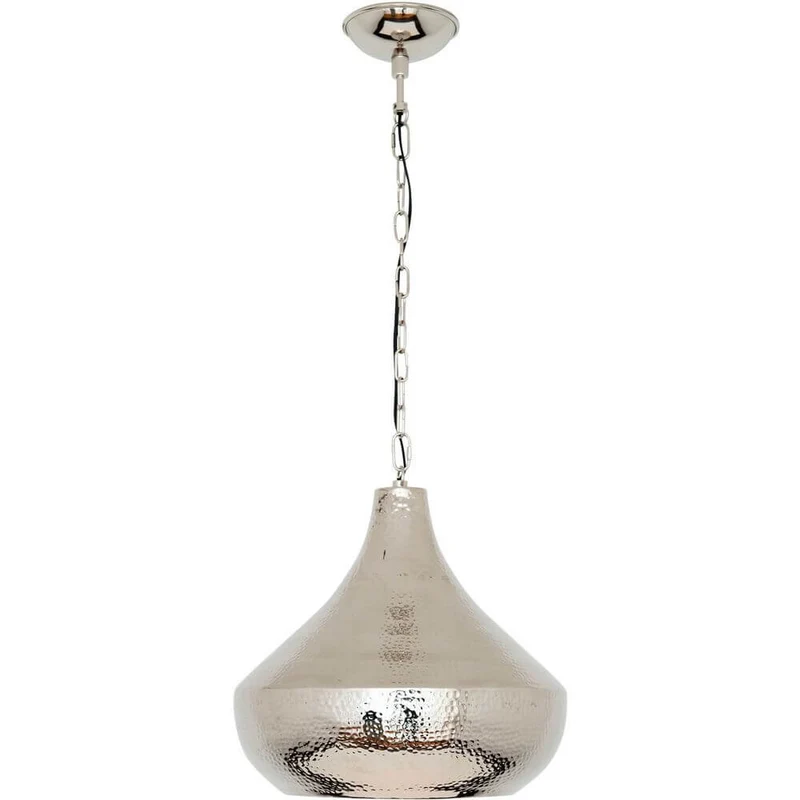 Hängeleuchte Arancia Aluminium Vernickelt Silber