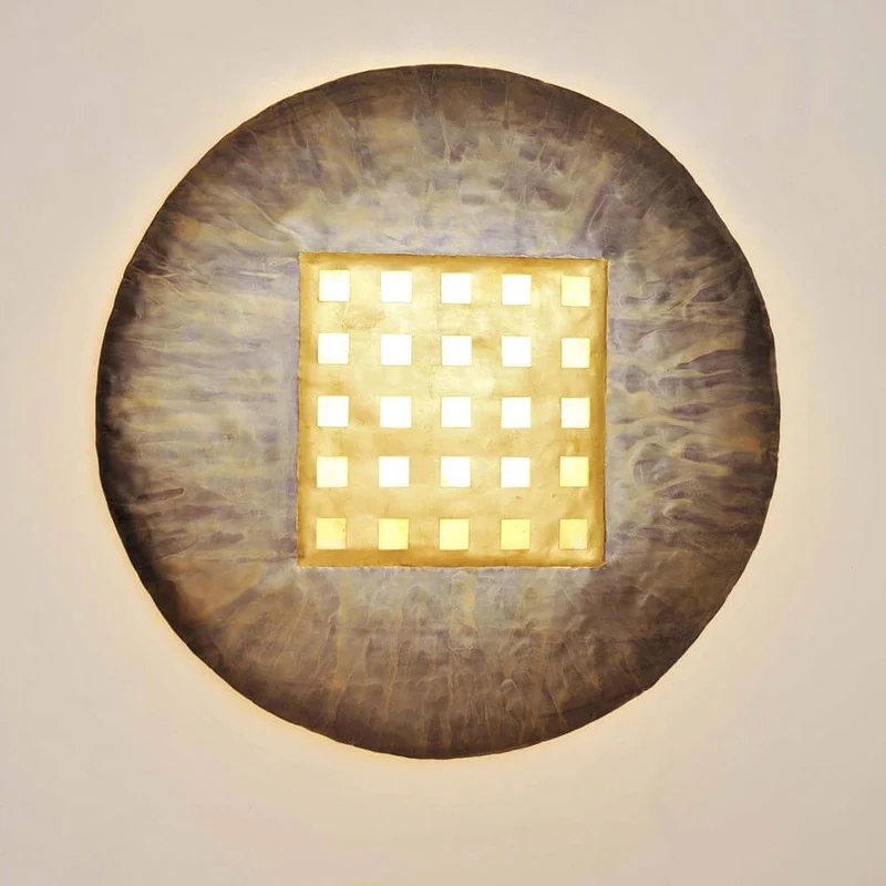Wandleuchte 4-flammig Disque Extra Large Muschel Gold, Bronze