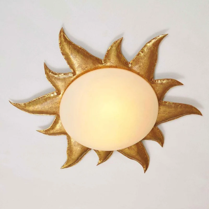 Deckenleuchte 2-flammig Sole Oro Eisen Gold