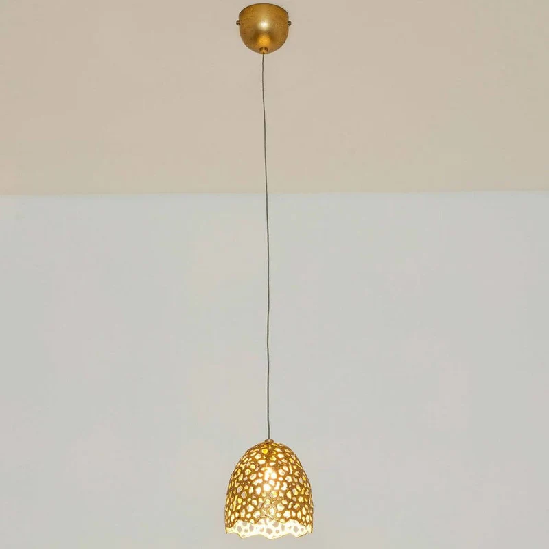 Pendelleuchte Lily Piccolo Eisen Gold
