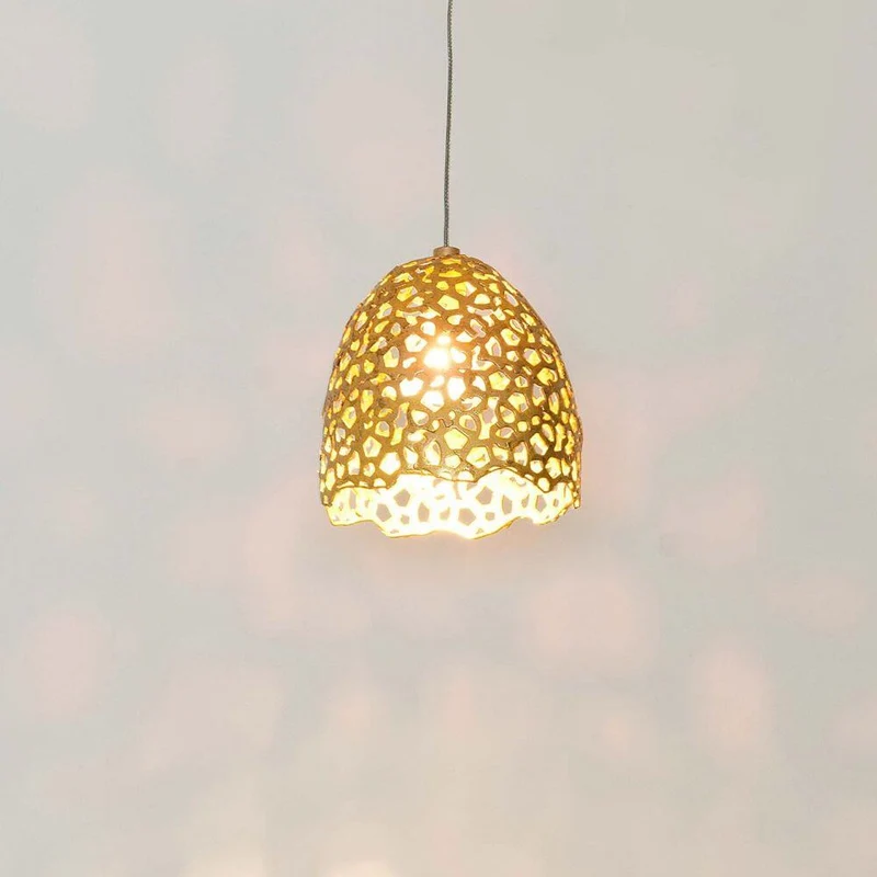 Pendelleuchte Lily Piccolo Eisen Gold