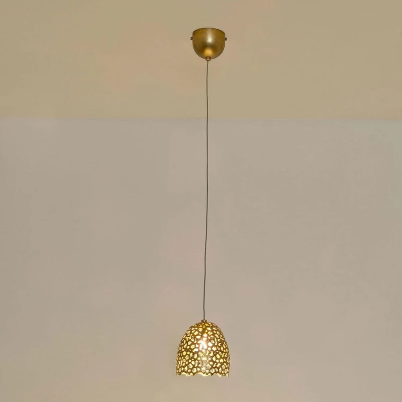 Pendelleuchte Lily Piccolo Eisen Gold