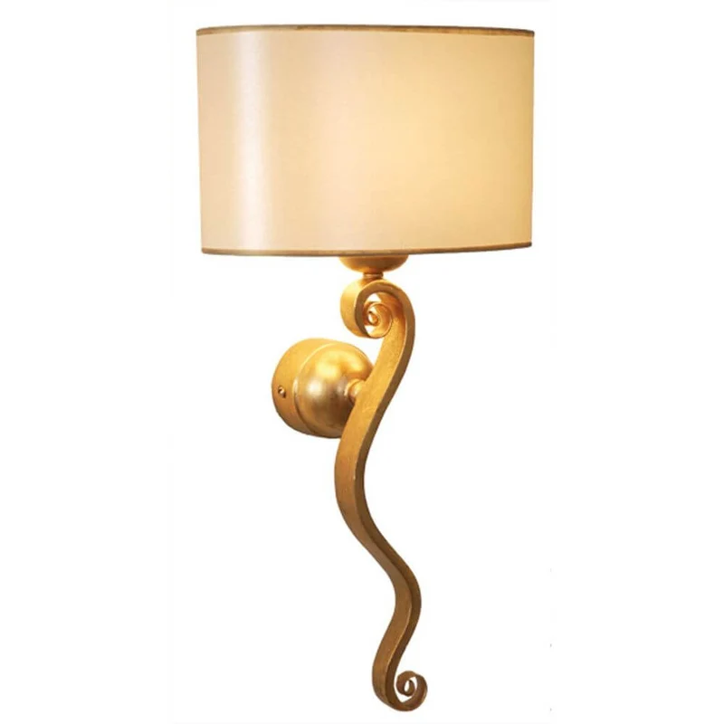 Wandleuchte Trofeo Eisen Gold