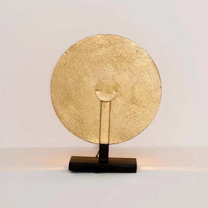 Tischleuchte 4-flammig Eclipse Klein Eisen Braun-Gold
