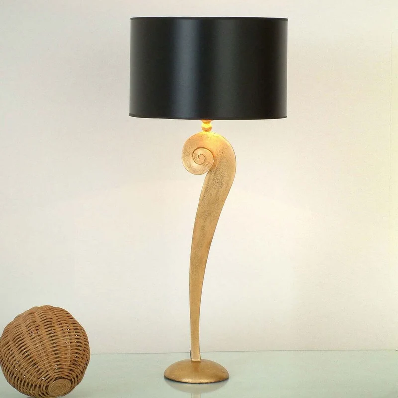 Tischleuchte Lino Eisen Gold