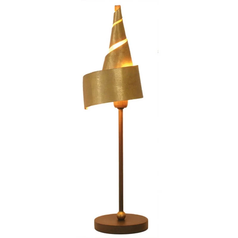 Tischleuchte Innovazione Eisen Braun-Schwarz-Gold