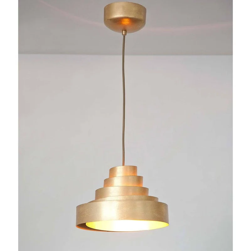 Pendelleuchte Comparsa Eisen Gold