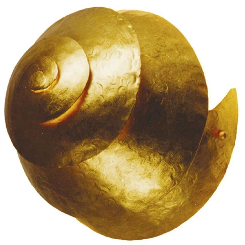 Wandleuchte Snail One Eisen Gold