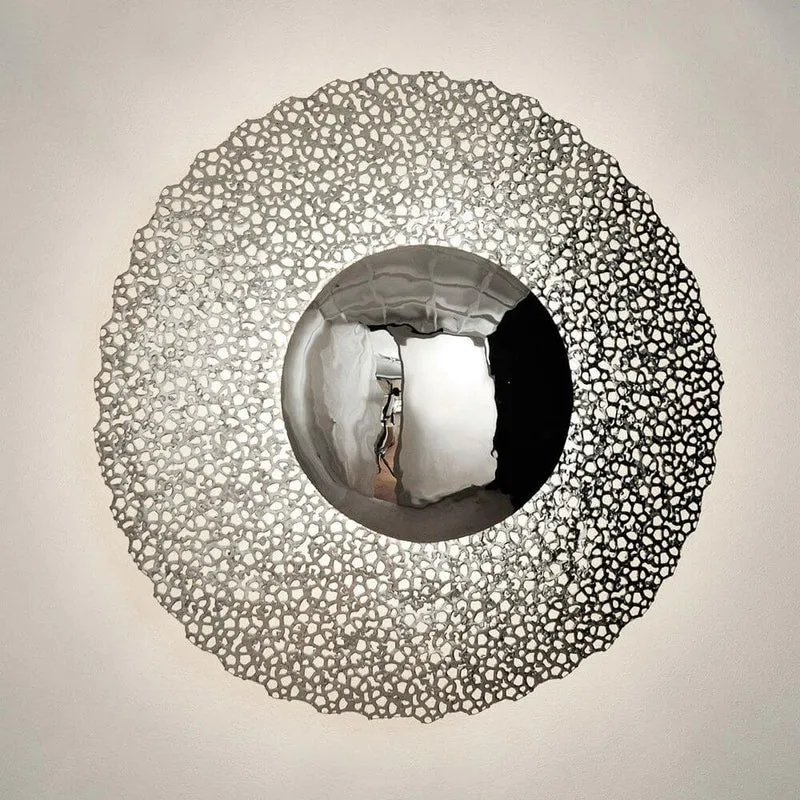 Wandleuchte 2-flammig Utopistico Circa Eisen Silber