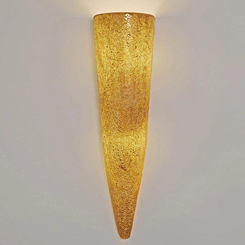 Wandleuchte 2-flammig Narziso Glasmosaik Amber