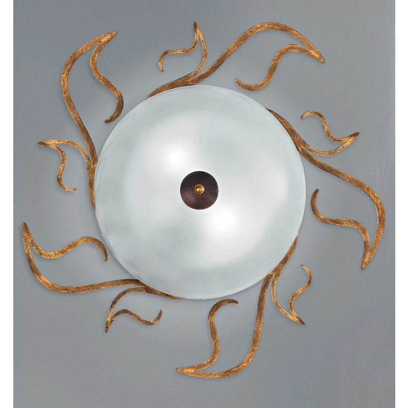 Amabile Deckenleuchte 2-flammig Glas Weiß Ø 60cm