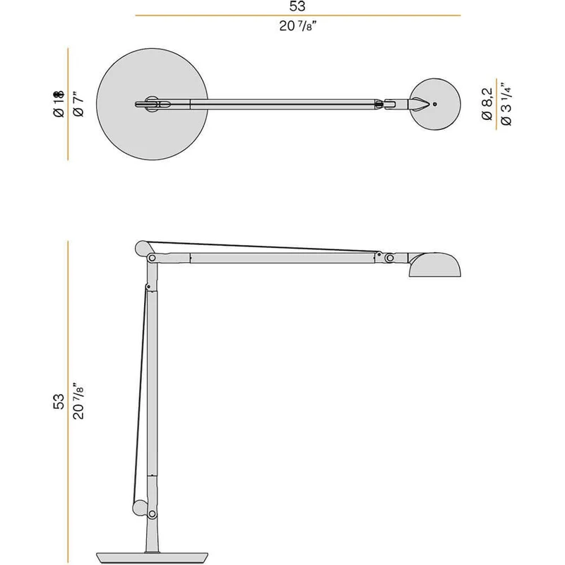 Panzeri Opuntia LED-Schreibtischlampe CCT-Dimmbar