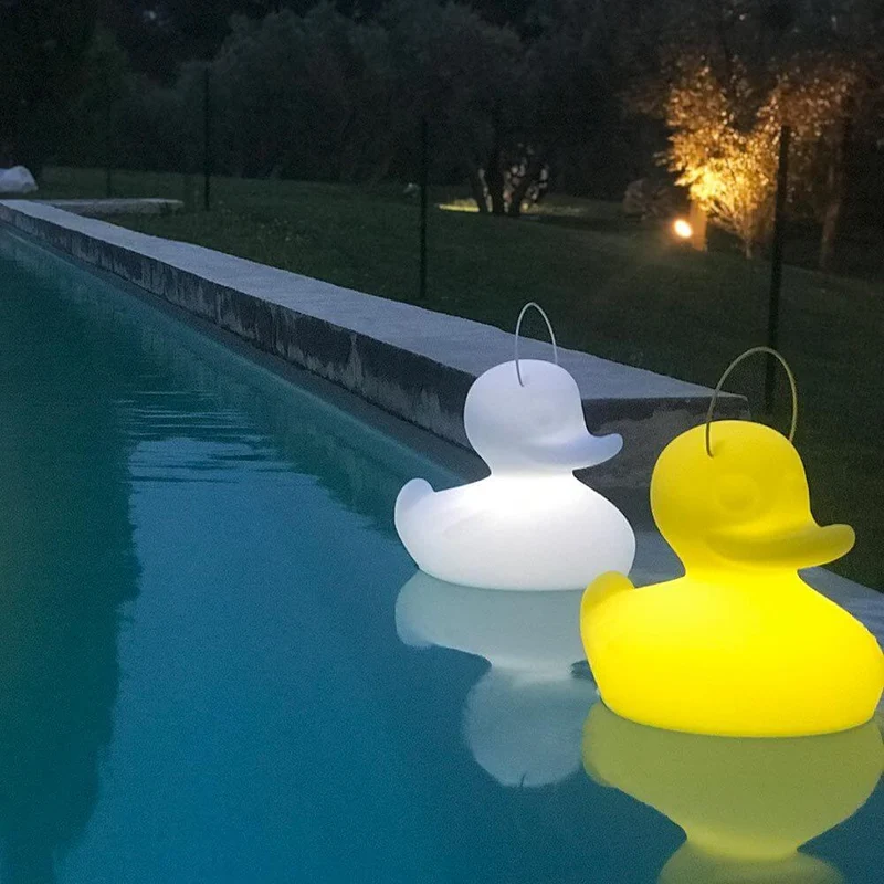 Schwimmfähige Akku-LED-Leuchte Duck-Duck S Gelb