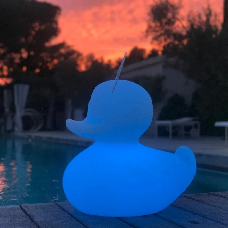 Schwimmfähige Akku-LED-Leuchte Duck-Duck S Gelb