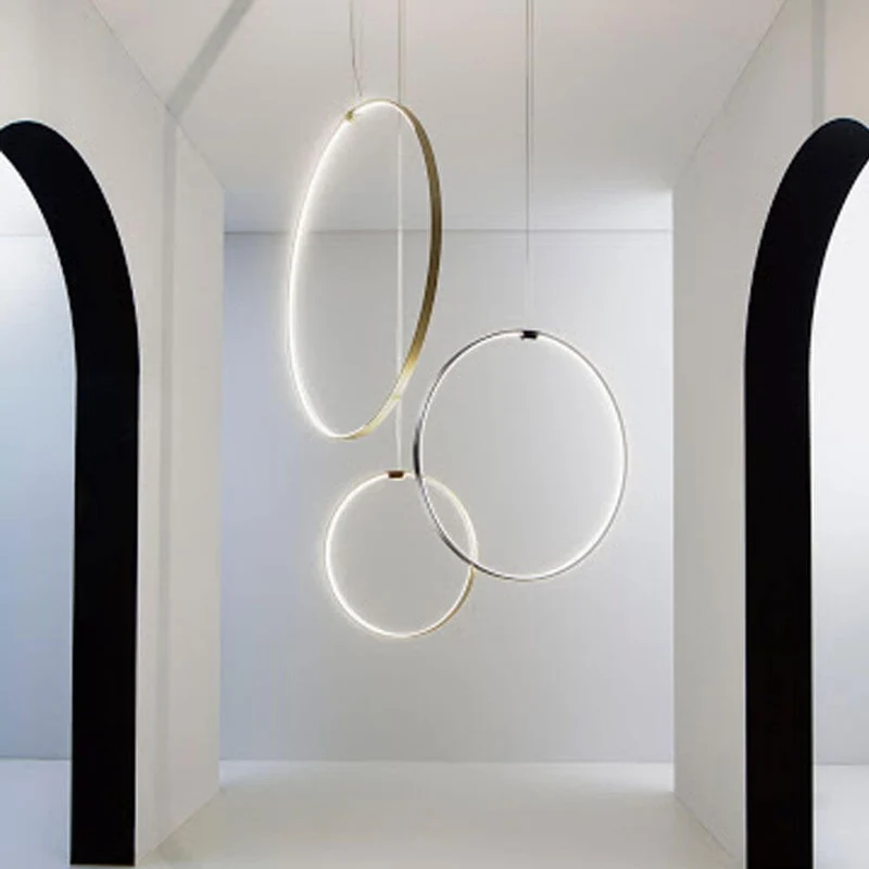 Panzeri Zero Round Vertical LED-Ringleuchte Pendel