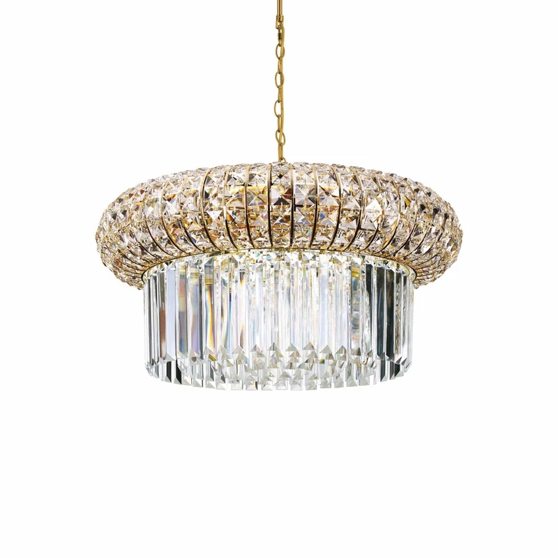 Suspension Méduse Luxe Diamants Doré
